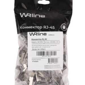 Коннектор RJ45 под витую пару кат.5E экранир. WR-8P8C-5E-SH универс. WRline 505229 оптом купить цена