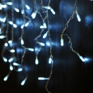 Гирлянда "Бахрома" OIC100LSE-W-T-I4 100 бел. светодиодов 2x0.56м 20нитей 24/56/32/48см соединяемая до 20шт уличная SHLights OIC100LSE-W-T-I4 оптом купить цена