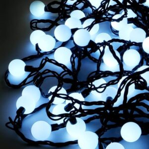 Гирлянда "Шарики" 15м OLDBL100-W-E 100 бел. светодиодов соединяемая до 3шт уличная SHLights 4690601004307 оптом купить цена