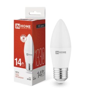 Лампа светодиодная LED-СВЕЧА-VC 14Вт E27 4000К 1330лм IN HOME 4690612047744 оптом купить цена