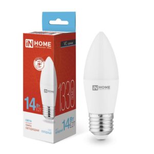 Лампа светодиодная LED-СВЕЧА-VC 14Вт E27 6500К 1330лм IN HOME 4690612047751 оптом купить цена