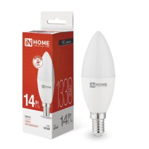 Лампа светодиодная LED-СВЕЧА-VC 14Вт E14 4000К 1330лм IN HOME 4690612047768 оптом купить цена