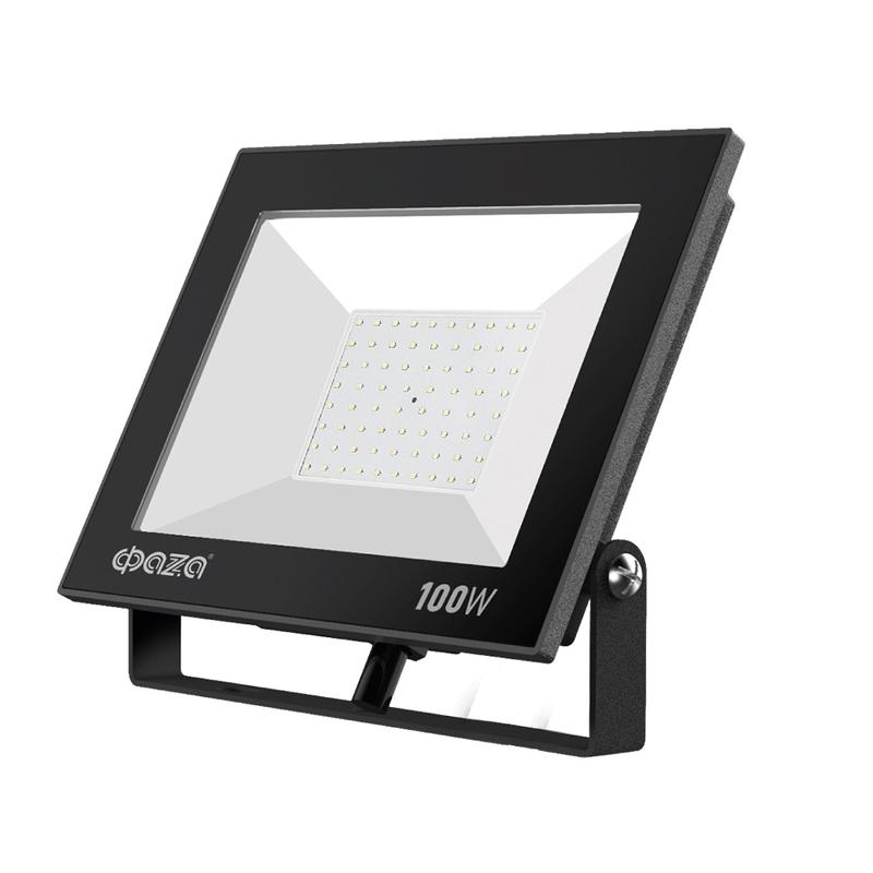 Прожектор светодиодный СДО-20 100Вт 6500К IP65 230В BL прозр. закаленное стекло ФАZА 5047341 купить оптом выгодно Прожектор светодиодный СДО-20 100Вт 6500К IP65 230В BL прозр. закаленное стекло ФАZА 5047341 оптом купить цена