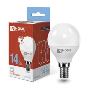 Лампа светодиодная LED-ШАР-VC 14Вт 230В E14 6500К 1330лм IN HOME 4690612047850 оптом купить цена