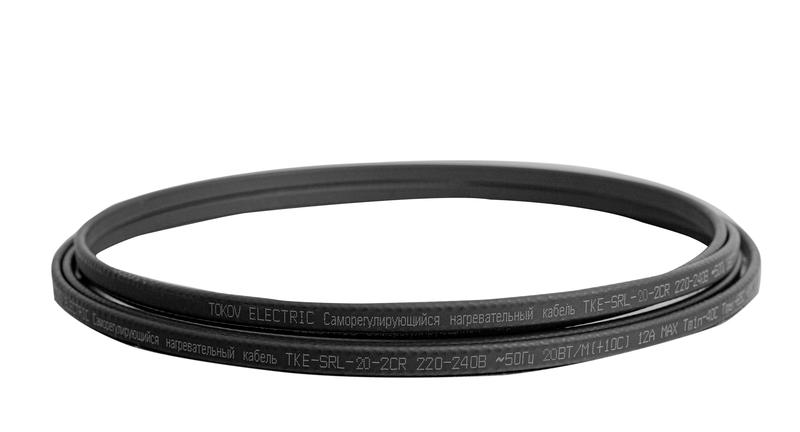 Кабель нагревательный саморег. 20Вт/м с экраном 16 AWG термопласт TOKOV ELECTRIC TKE-SRL-20-2CR купить оптом выгодно Кабель нагревательный саморег. 20Вт/м с экраном 16 AWG термопласт TOKOV ELECTRIC TKE-SRL-20-2CR оптом купить цена