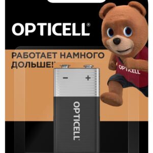 Элемент питания алкалиновый "крона" 6LR61 9В (блист. 1шт) Basic Opticell 5051003 оптом купить цена