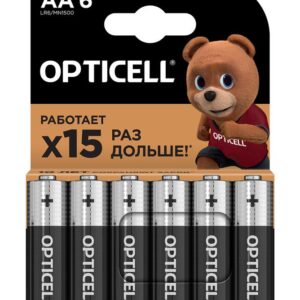 Элемент питания алкалиновый AA/LR6 (блист. 6шт) Basic Opticell 5051006 оптом купить цена