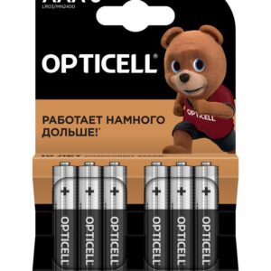 Элемент питания алкалиновый AAA/LR03 (блист. 6шт) Basic Opticell 5051007 оптом купить цена