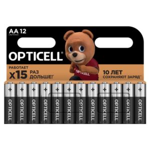Элемент питания алкалиновый AA/LR6 (блист. 12шт) Basic Opticell 5051010 оптом купить цена