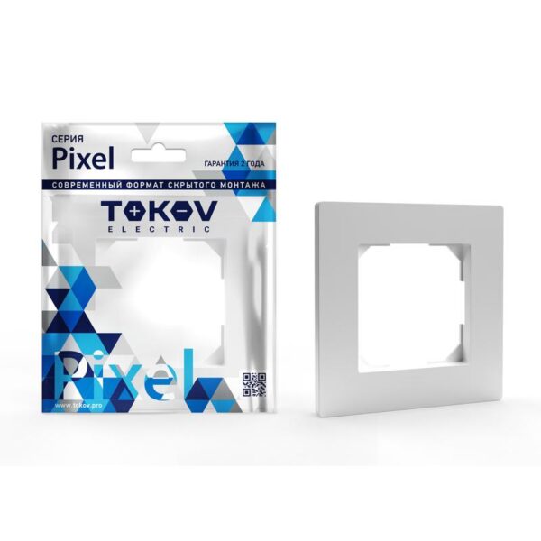 Рамка 1-м Pixel бел. TOKOV ELECTRIC TKE-PX-RM1-C01 оптом купить цена