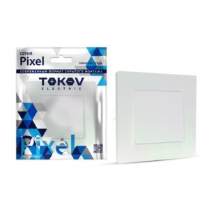 Выключатель 1-кл. СП Pixel 10А IP20 в сборе перламутр. TOKOV ELECTRIC TKE-PX-V1F-C04 оптом купить цена