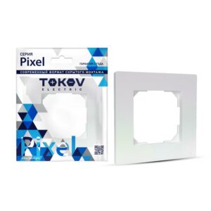 Рамка 1-м Pixel перламутр. TOKOV ELECTRIC TKE-PX-RM1-C04 оптом купить цена