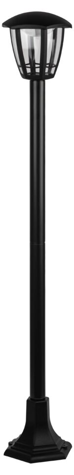 Садово-парковый светильник ЭРА ДТУ 07-8-004 Валенсия 3 черный 6 гранный напольный IP44 светодиодный 8Вт 6500K купить оптом недорого