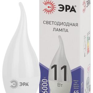 Лампочка светодиодная ЭРА STD LED BXS-11W-860-E14 E14 / Е14 11Вт свеча на ветру холодный дневной свет купить оптом недорого