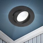 Встраиваемый светильник алюминиевый ЭРА KL86 BK MR16/GU5.3 черный купить оптом недорого