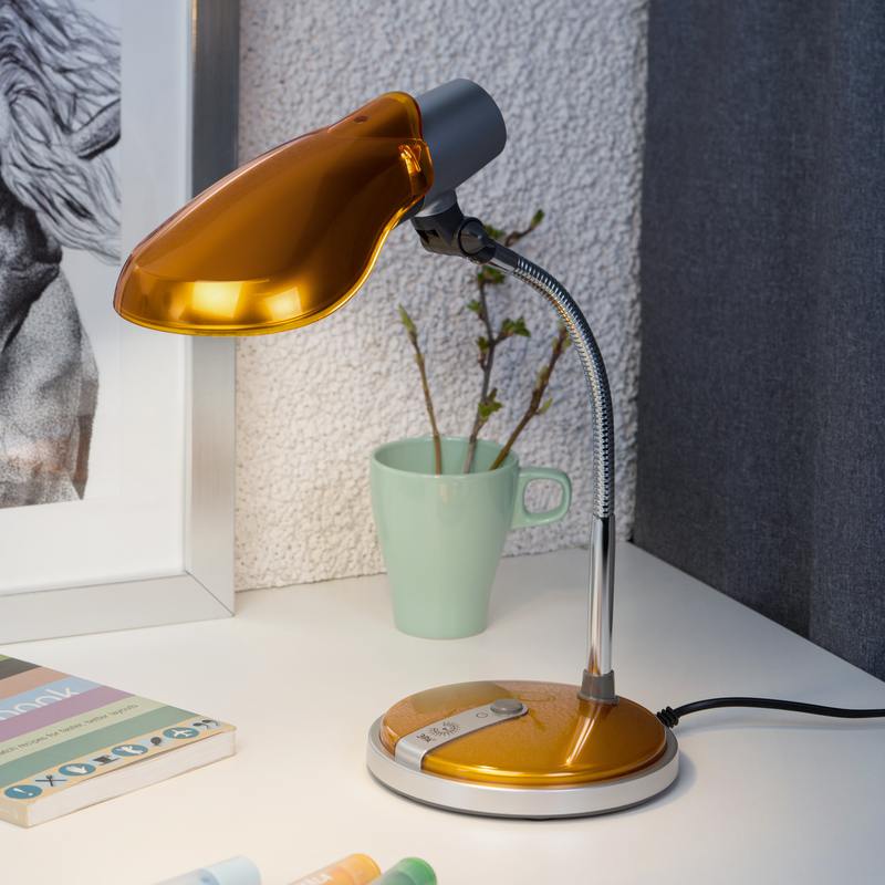 Настольный светильник ЭРА NE-301-E27-15W-OR оранжевый оптом купить хорошая цена Настольный светильник ЭРА NE-301-E27-15W-OR оранжевый купить оптом недорого