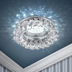 DK16 CH/WH Светильник ЭРА декор круглый с мелкими хрусталиками хром/прозрачный купить оптом недорого