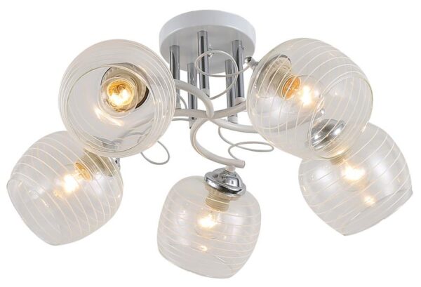 Люстра Rivoli Estefany 9131-305 5 х Е27 40 Вт модерн оптом купить хорошая цена Люстра Rivoli Estefany 9131-305 5 х Е27 40 Вт модерн купить оптом недорого