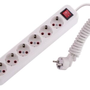 Удлинитель 6х2м с заземл. 16А IP20 Lila с выкл. LEZARD 720-0602-602 оптом купить цена