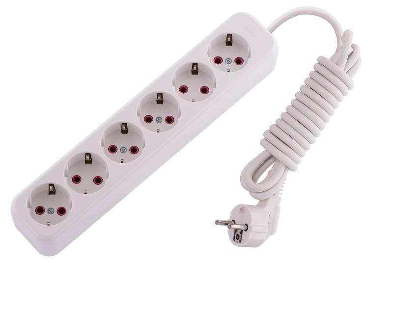 Удлинитель 6х3м с заземл. 16А IP20 Lila LEZARD 720-0603-601 купить оптом выгодно Удлинитель 6х3м с заземл. 16А IP20 Lila LEZARD 720-0603-601 оптом купить цена