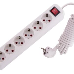 Удлинитель 6х5м с заземл. 16А IP20 Lila с выкл. LEZARD 720-0605-602 оптом купить цена