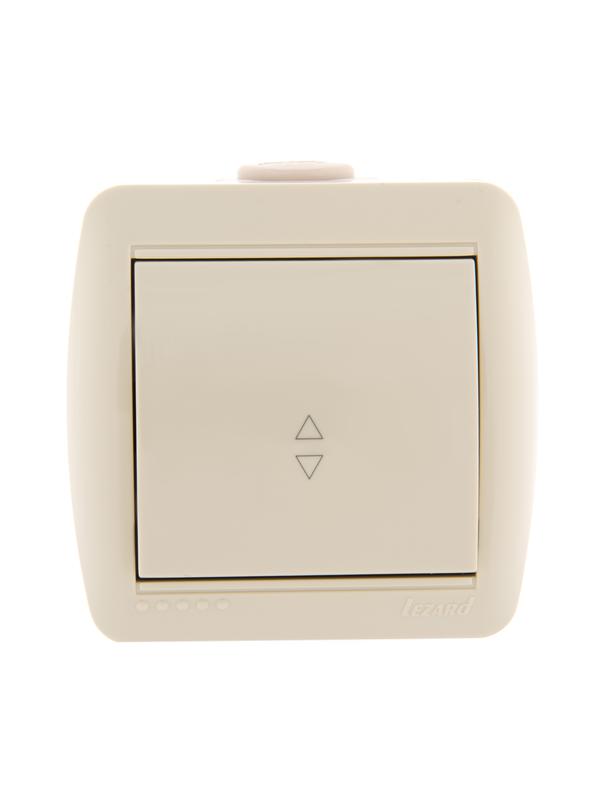 Переключатель проходной 1-кл. ОП Nata 10А IP20 крем. LEZARD 710-0300-105 купить оптом выгодно Переключатель проходной 1-кл. ОП Nata 10А IP20 крем. LEZARD 710-0300-105 оптом купить цена