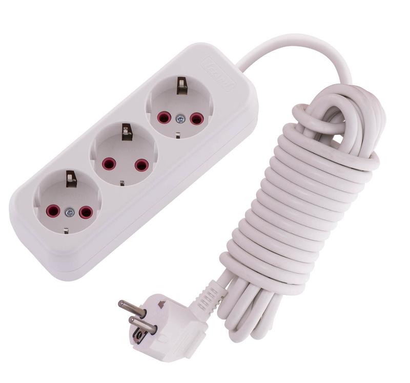 Удлинитель 3х5м с заземл. 16А IP20 Lila LEZARD 720-0305-301 купить оптом выгодно Удлинитель 3х5м с заземл. 16А IP20 Lila LEZARD 720-0305-301 оптом купить цена