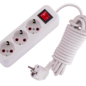 Удлинитель 3х5м с заземл. 16А IP20 Lila с выкл. LEZARD 720-0305-302 оптом купить цена