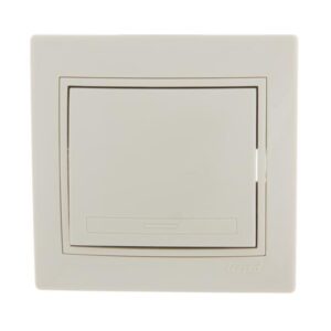 Выключатель 1-кл. СП Mira 10А IP20 со вставкой крем. LEZARD 701-0303-100 оптом купить цена