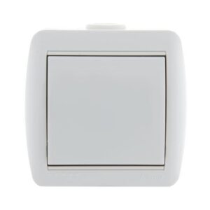 Выключатель 1-кл. ОП Nata 10А IP20 бел. LEZARD 710-0200-100 оптом купить цена