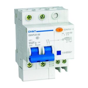 Выключатель автоматический дифференциального тока 2п С 10А 30мА тип AC 6кА DZ47LE-32 CHINT 199629 оптом купить цена