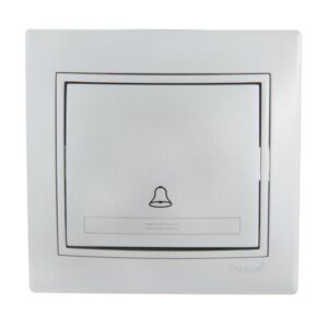 Выключатель кнопочный 1-кл. СП Mira сер. метал. LEZARD 701-1010-103 оптом купить цена