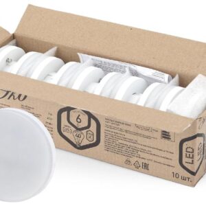 Лампочка светодиодная ЭРА RED LINE ECO LED GX-6W-827-GX53 (10-PACK) GX53 6Вт таблетка теплый белый свет купить оптом недорого