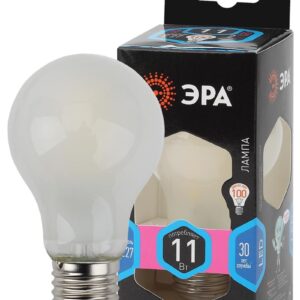 Лампочка светодиодная ЭРА F-LED A60-11W-840-E27 frost Е27 / E27 11Вт филамент груша матовая нейтральный белый свет купить оптом недорого