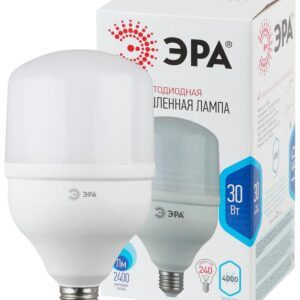 Лампа светодиодная ЭРА STD LED POWER T100-30W-4000-E27 E27 / Е27 30Вт кoлокол нейтральный белый свет купить оптом недорого
