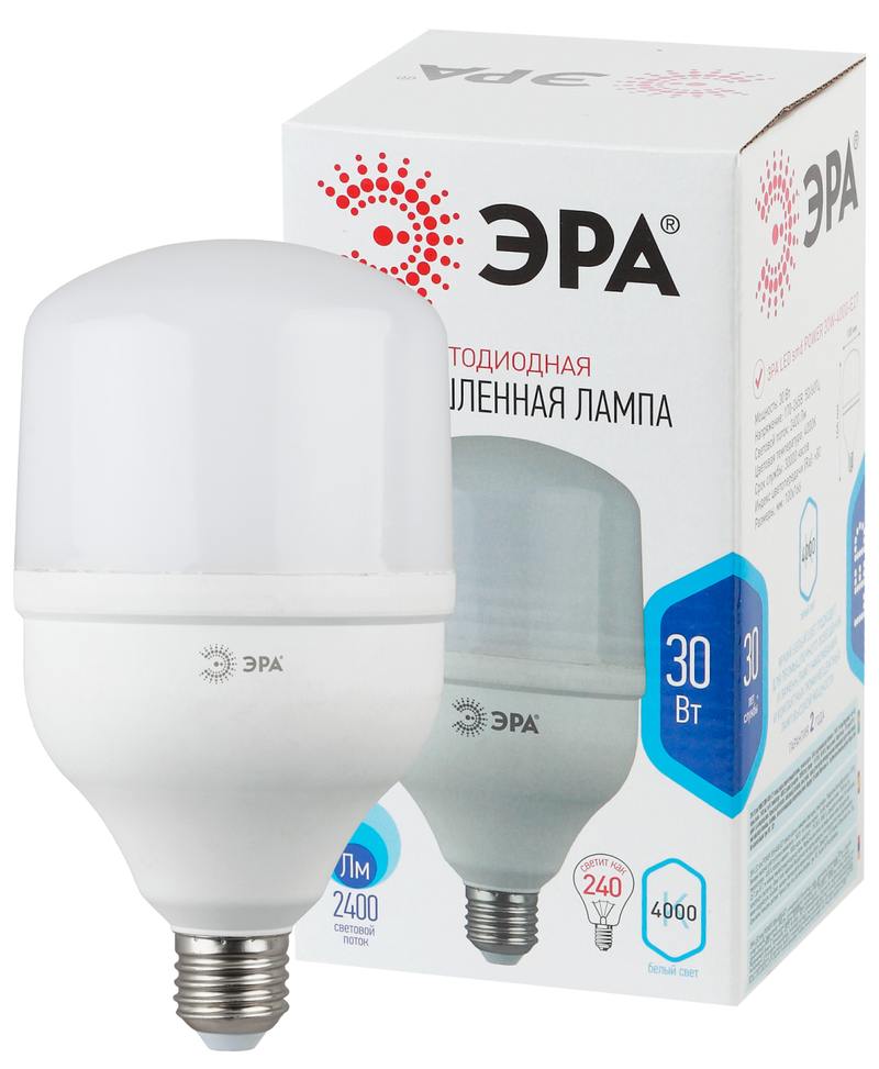 Лампа светодиодная ЭРА STD LED POWER T100-30W-4000-E27 E27 / Е27 30Вт кoлокол нейтральный белый свет оптом купить хорошая цена Лампа светодиодная ЭРА STD LED POWER T100-30W-4000-E27 E27 / Е27 30Вт кoлокол нейтральный белый свет купить оптом недорого