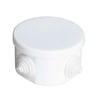 Коробка распределительная ОП 75х45мм IP54 4 выхода 4 гермоввода крышка защелкивающаяся бел. Epplast 240341 оптом купить цена