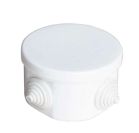 Коробка распределительная ОП 75х45мм IP54 4 выхода 4 гермоввода крышка защелкивающаяся бел. Epplast 240341 купить оптом выгодно Коробка распределительная ОП 75х45мм IP54 4 выхода 4 гермоввода крышка защелкивающаяся бел. Epplast 240341 оптом купить цена