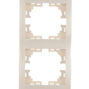 Рамка 2-м Mira вертикал. крем. LEZARD 701-0300-152 оптом купить цена