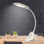 Настольный светильник ЭРА NLED-478-8W-W светодиодный на прищепке белый купить оптом недорого