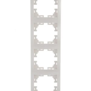 Рамка 4-м Mira вертикал. бел. LEZARD 701-0200-154 оптом купить цена