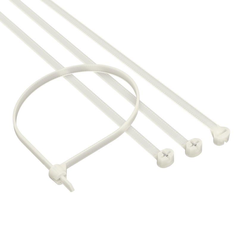 Хомут кабельный 4.8х370 P6.6 с двойным замком бел. (уп.100шт) DKC 21219SR купить оптом выгодно Хомут кабельный 4.8х370 P6.6 с двойным замком бел. (уп.100шт) DKC 21219SR оптом купить цена