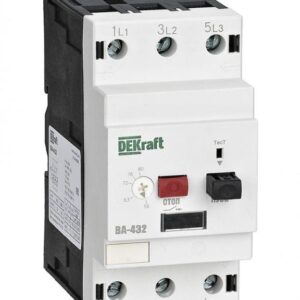 Выключатель автоматический для защиты двигателя 3п 40-63А 30кА ВА-432 DEKraft 21241DEK оптом купить цена