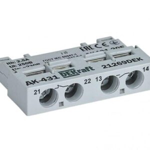 Контакт дополнительный фронтальный 1НО+1НЗ для ВА-431 DEKraft 21269DEK оптом купить цена