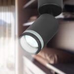 Светильник настенно-потолочный спот ЭРА OL23 BK MR16/GU10