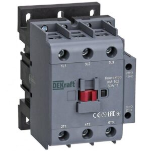 Контактор КМ-102 3п 80А кат. 230В AC 1НО+1НЗ AC-3 AC-4 DEKraft 22009DEK оптом купить цена