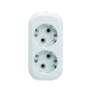 Колодка удлинителя 2-м с заземл. АБС-пластик UNIVersal E302 оптом купить цена