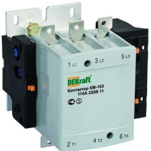 Контактор КМ-103 150А кат. 220В AC 1НО+1НЗ AC-3 DEKraft 22152DEK оптом купить цена