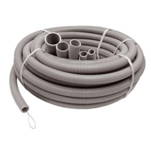 Труба гофрированная ПВХ легкая d20мм с протяжкой сер. (уп.20м) Ruvinil 12001(20) оптом купить цена