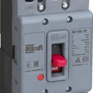 Выключатель автоматический 3п 50А 25кА ВА-302 DEKraft 22746DEK оптом купить цена